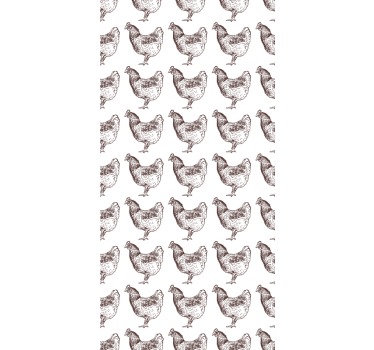 Kids wallpaper original chicken design - TenStickers
