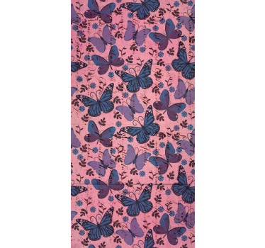 Kids wallpaper in purple tones with quotes - TenStickers
