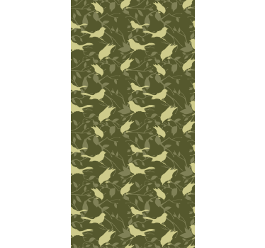 Kids wallpaper in green victorian style - TenStickers
