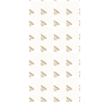 Kids wallpaper elegant bee illustration - TenStickers