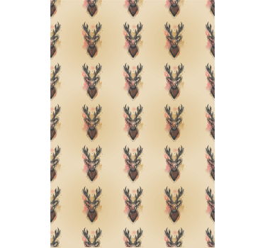 Kids wallpaper roe deer design - TenStickers