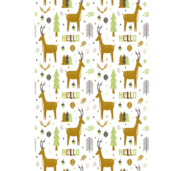 Kids wallpaper nordic forest welcome - TenStickers