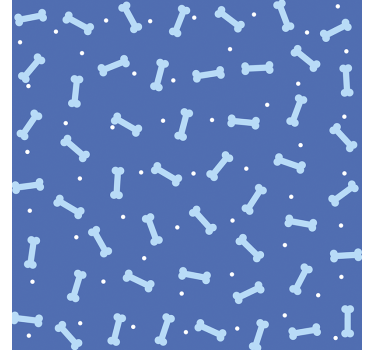 Kids wallpaper dog bone design - TenStickers