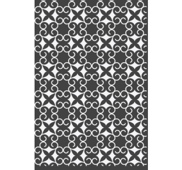 Living room wallpaper elegant patterned mat - TenStickers