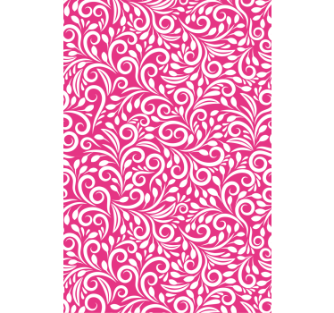 Living room wallpaper floral swirl design - TenStickers