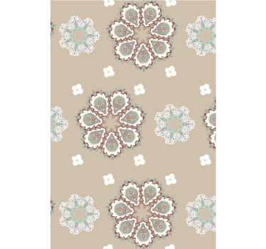Living room wallpaper elegant floral designs - TenStickers