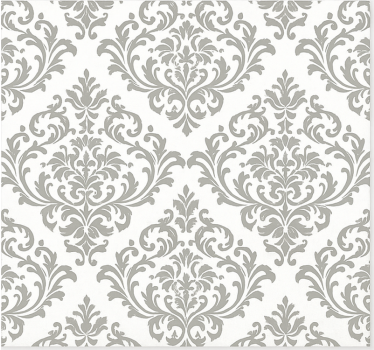 Living room wallpaper baroque grey design - TenStickers