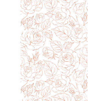 Living room wallpaper delicate rose patterns - TenStickers