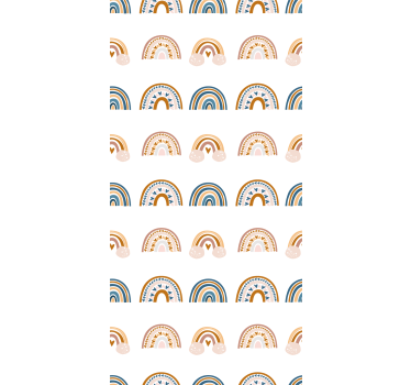 Kids wallpaper with nordic rainbow designs - TenStickers