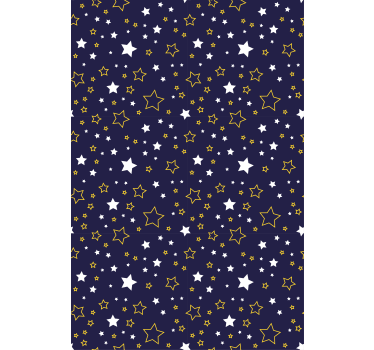 Kids wallpaper starry night design - TenStickers