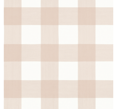 Kids wallpaper pink check design - TenStickers