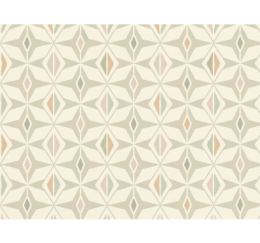 Living room wallpaper colorful geometric design - TenStickers