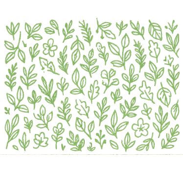 Kids wallpaper botanical green design - TenStickers