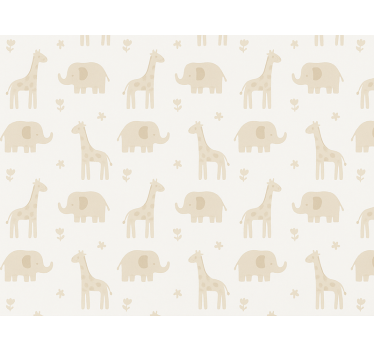 Kids wallpaper kids neutral striped design - TenStickers