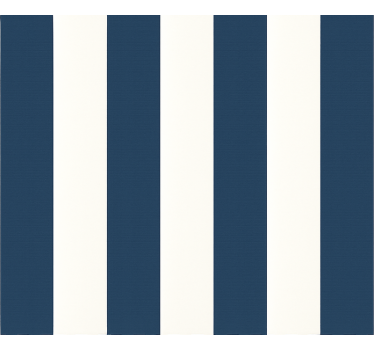 Kids wallpaper blue and white thick stripes - TenStickers