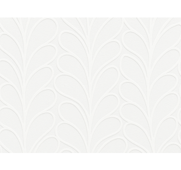 Living room wallpaper 3d white leaf texture - TenStickers