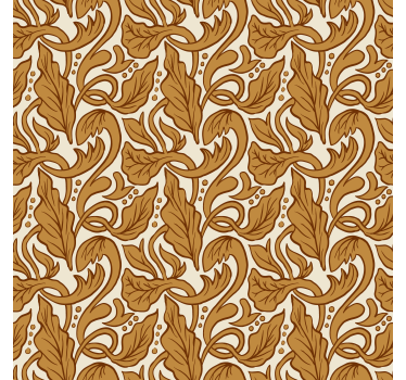 Vintage wallpaper floral gold - TenStickers