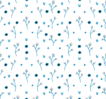 Nature Wallpaper light blue little flowers - TenStickers