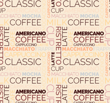 Letter wallpaper hot drinks coffee - TenStickers