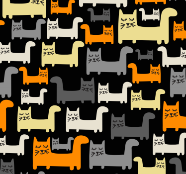 wallpaper gray cats Kids Wallpaper - TenStickers