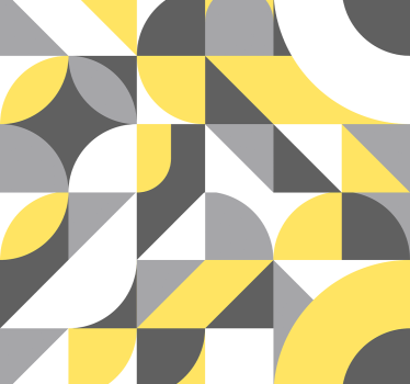 Geometric grey and yellow Cool abstract wallpaper - TenStickers