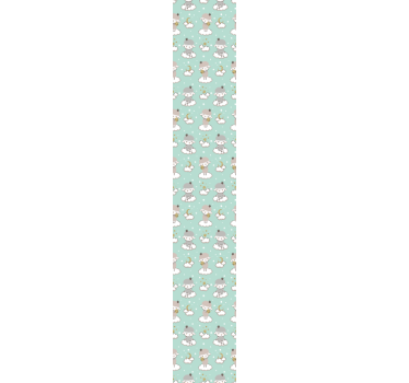 Cloudy moon unicorns kids wallpaper - TenStickers