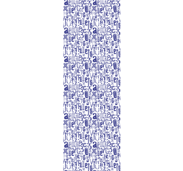 Words and numbers Alphabet wallpaper - TenStickers