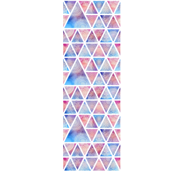 Colorful triangles Geometric wallpaper - TenStickers