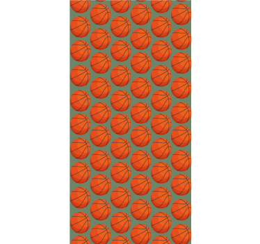 Green basketball background Kids Wallpaper - TenStickers