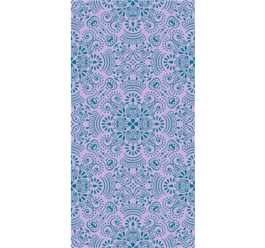Indian floral wallpaper - TenStickers