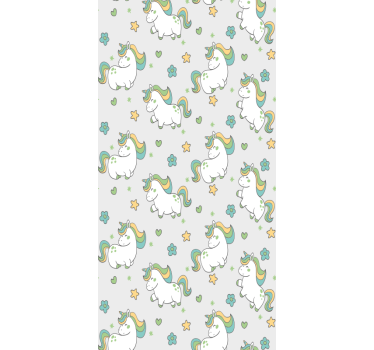 Unicorn Fantasy kids wallpaper - TenStickers