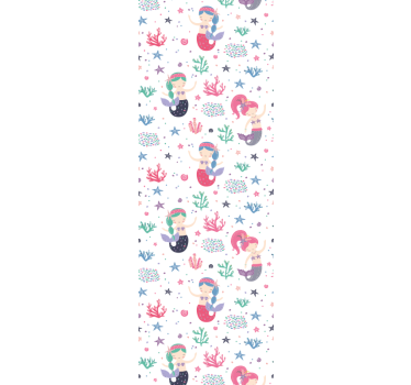 Mermaids Undersea Adventure kids wallpaper - TenStickers