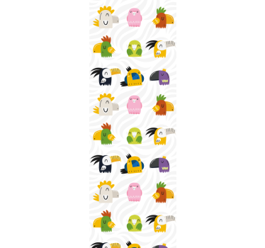Cheerful Monster Mural kids wallpaper - TenStickers