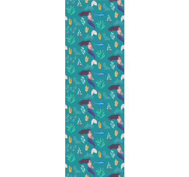 Mermaid Underwater kids wallpaper - TenStickers