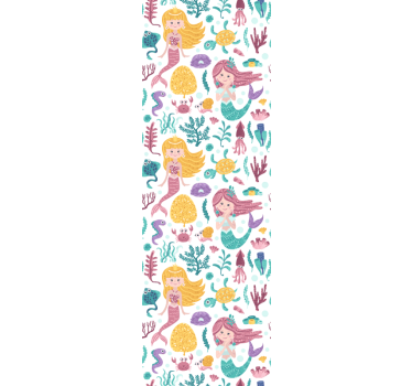 Mermaid Adventure kids wallpaper - TenStickers