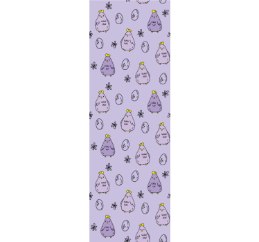 Chick Pattern Design kids wallpaper - TenStickers