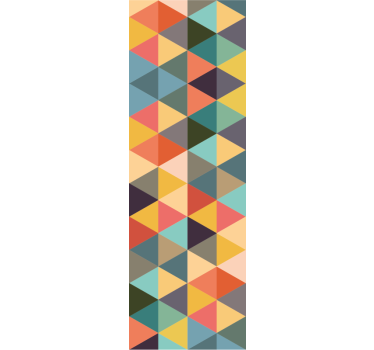 Multicolor geometric patterns Lounge Wallpaper - TenStickers