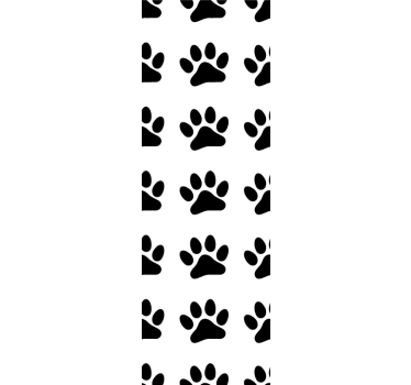 Paw Pattern Design cat wallpaper - TenStickers