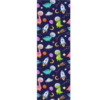 Space Adventure Motif kids wallpaper - TenStickers