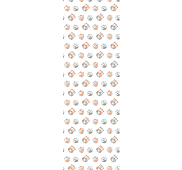 Owl Pattern kids wallpaper - TenStickers