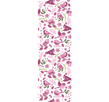 Bird Illustration birds wallpaper - TenStickers