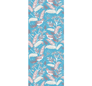 Botanical Avian Motif birds wallpaper - TenStickers