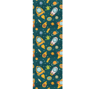 Kids wallpaper space adventure designs - TenStickers