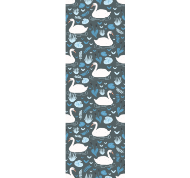 Swan Lake Motif birds wallpaper - TenStickers
