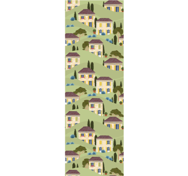 Kids wallpaper country villa design - TenStickers