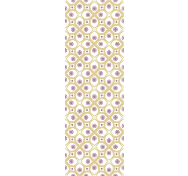 Traditional bright 80s' pattern living room wallpaper - TenStickers