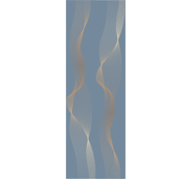 "Japandi" golden pattern Contemporary Wallpaper - TenStickers