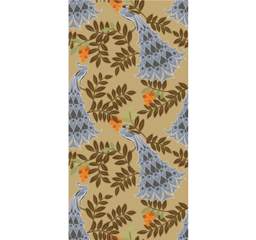 Elegant fowl design birds wallpaper - TenStickers