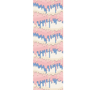 Pastel paint dripping Kids wallpaper - TenStickers