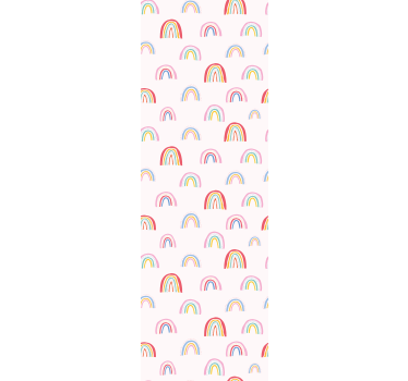 Colorful rainbow patterns kids wallpaper - TenStickers
